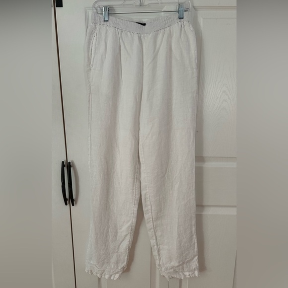 J. Crew full length pull on linen pant in size 4 Tall - Picture 3 of 7